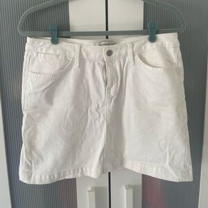 Banana Republic Ivory Denim Skirt